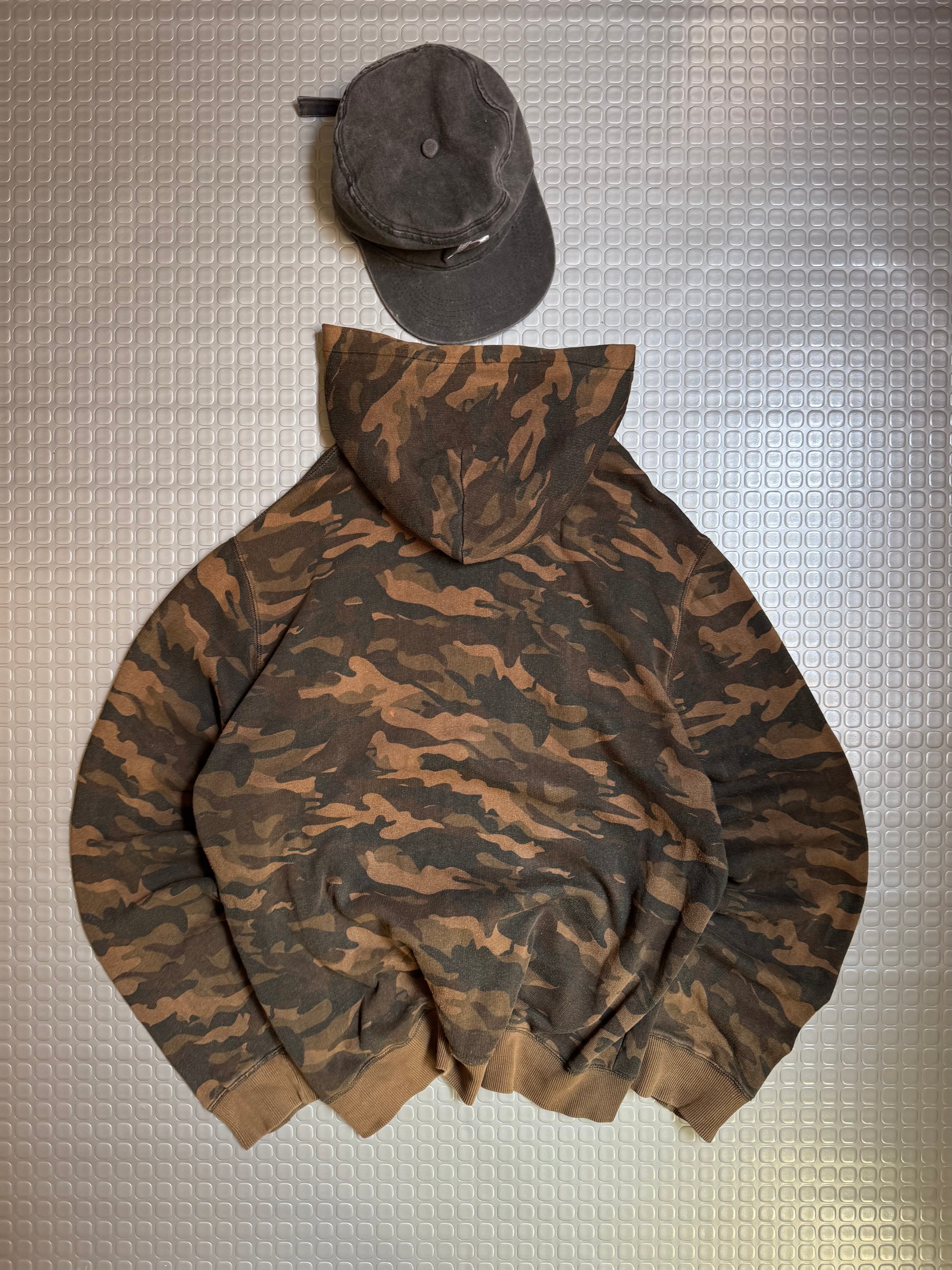 FULL ZIP HOODIE CAMO TOTTO 100% COTTON