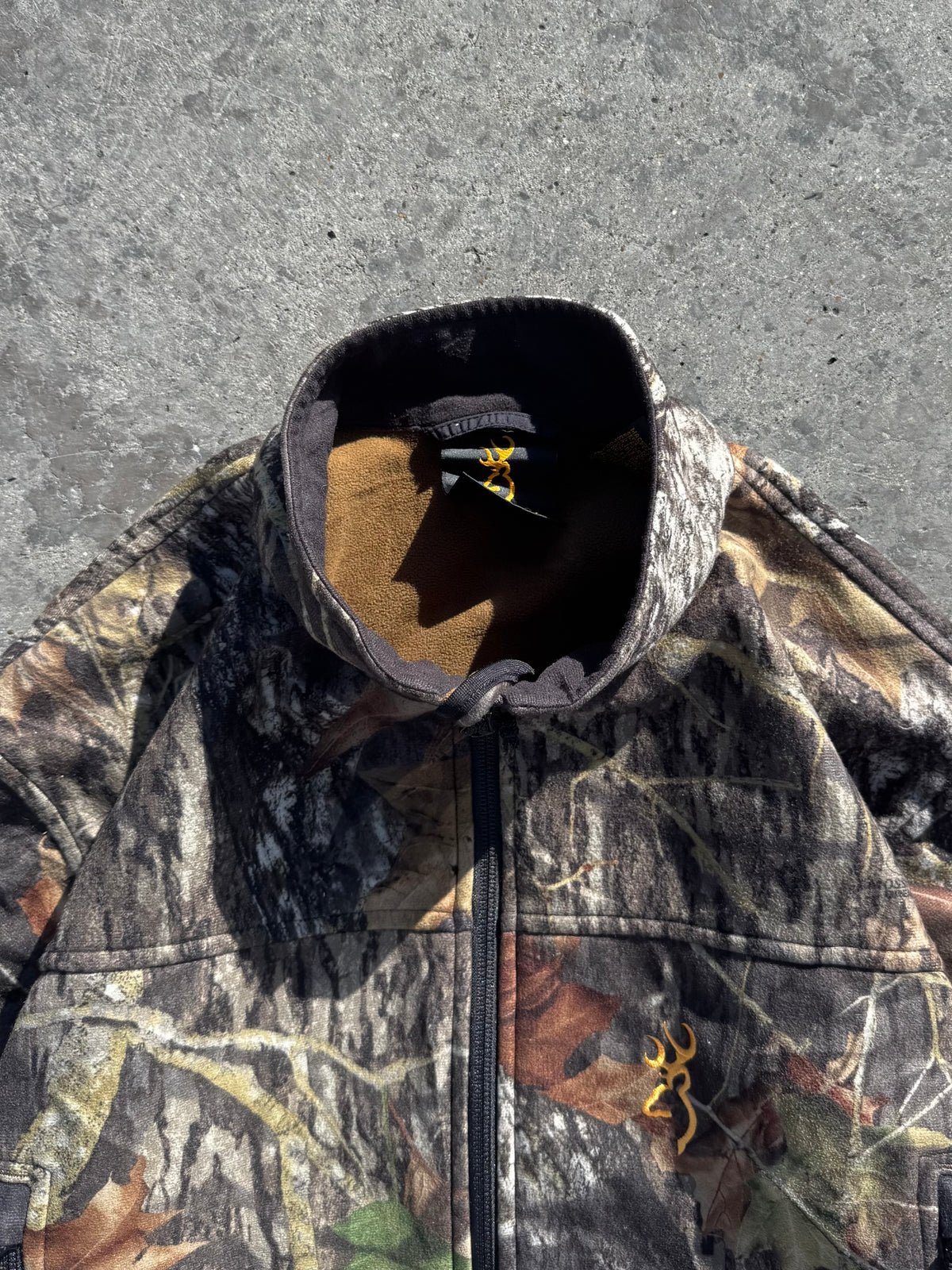 REALTREE FLACE DOBLE ZIP JACKET BROWNING AUTHENTIC