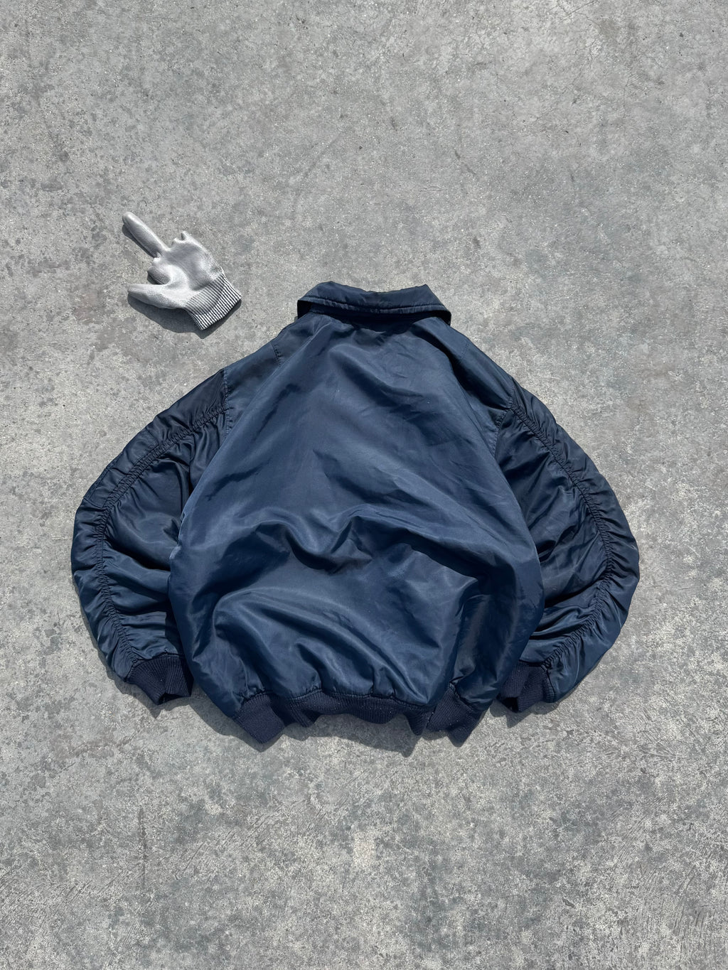 ALPHA INDUSTRIES CWU BOMBER JACKET BLUE