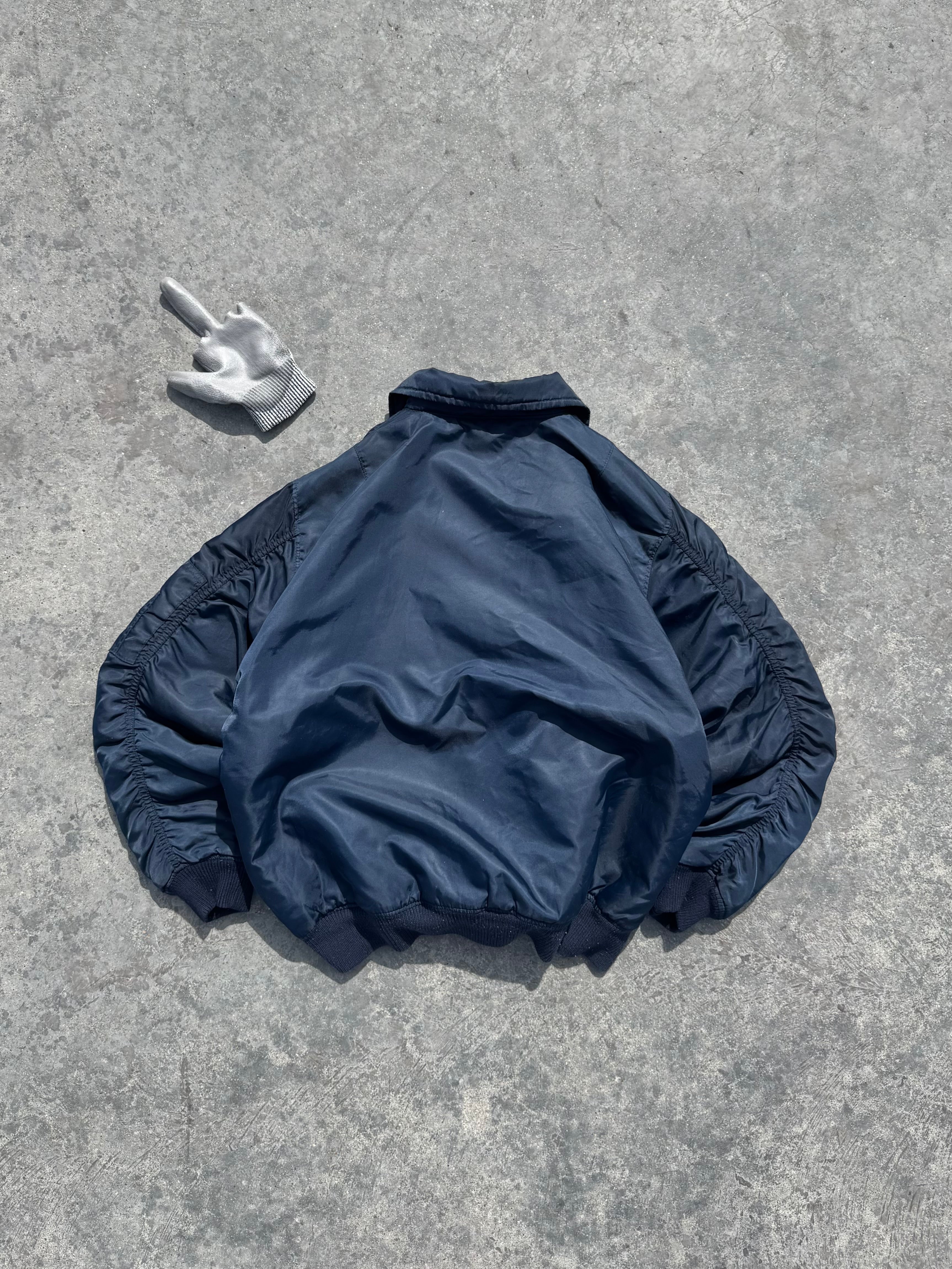 ALPHA INDUSTRIES CWU BOMBER JACKET BLUE