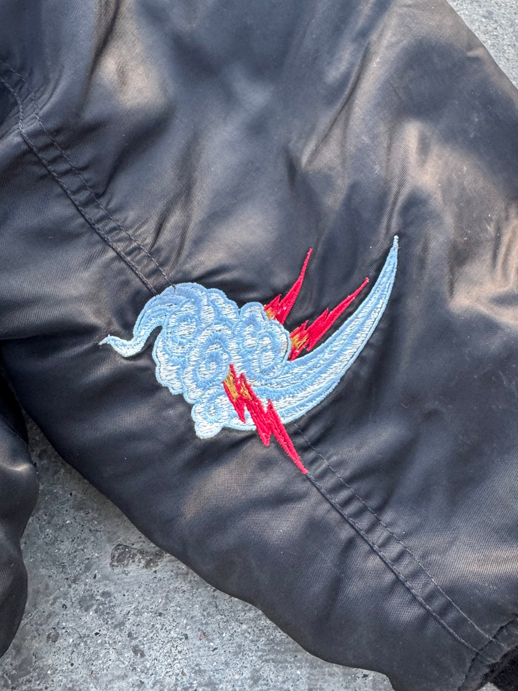 ED HARDY BOMBER JACKET “DEATH BEFORE DISHONOR” REVERSIBLE 🇯🇵&🇺🇸 LEGIT PIECE