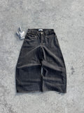 BOOT LEG BLACK DENIM PANT WASSTE