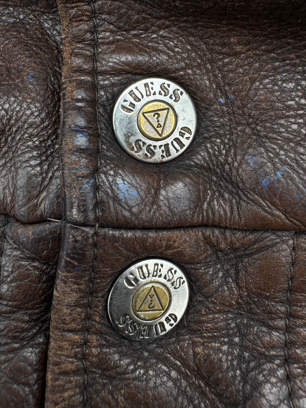 GUESS USA BOMBER JACKET COFFE VINTAGE