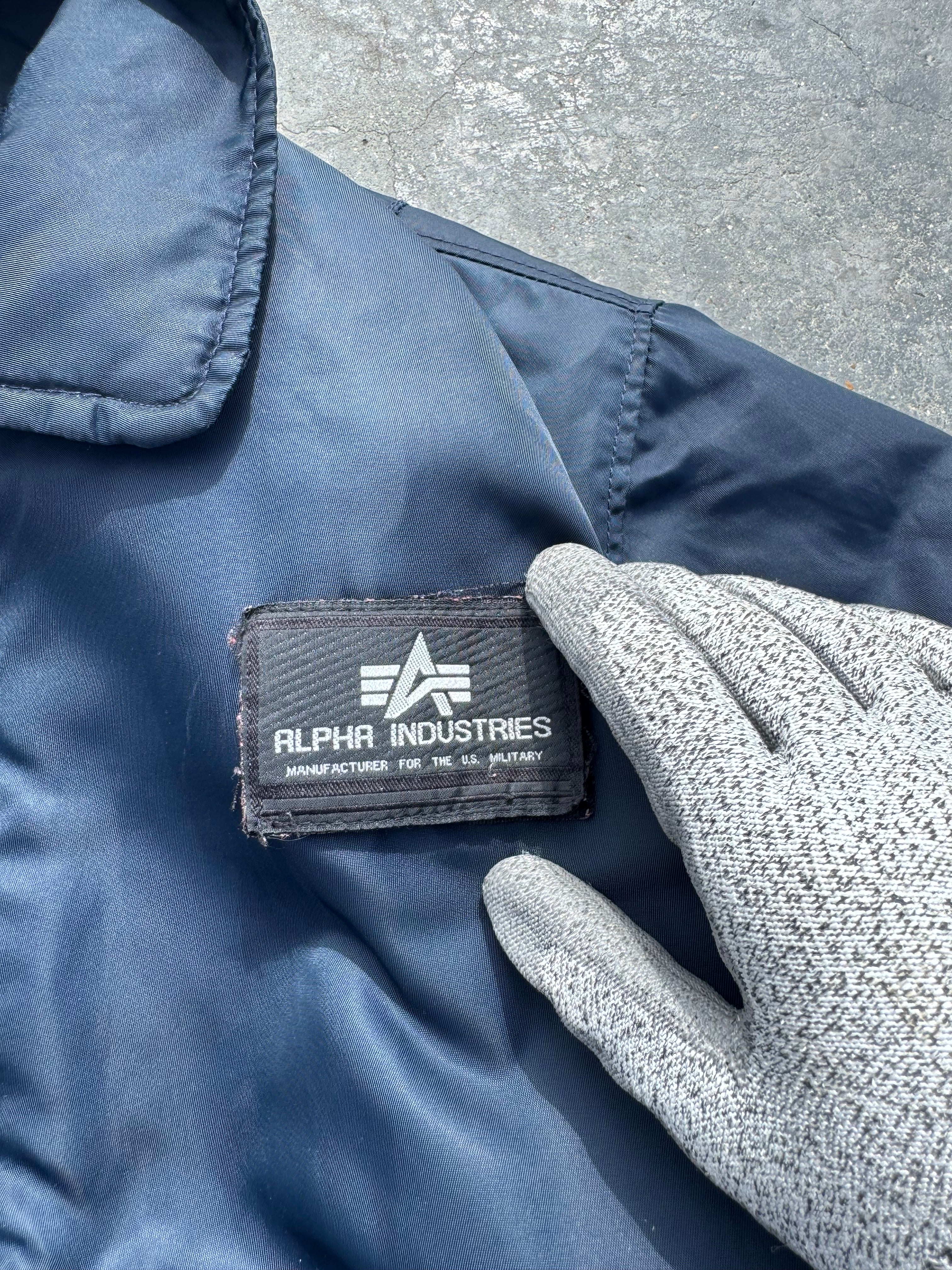 ALPHA INDUSTRIES CWU BOMBER JACKET BLUE