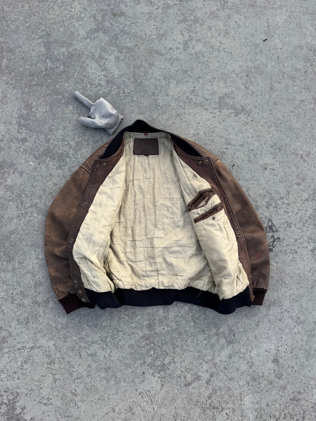 GUESS USA BOMBER JACKET 100% CUERO EXCLUSIVE RARE PIECE