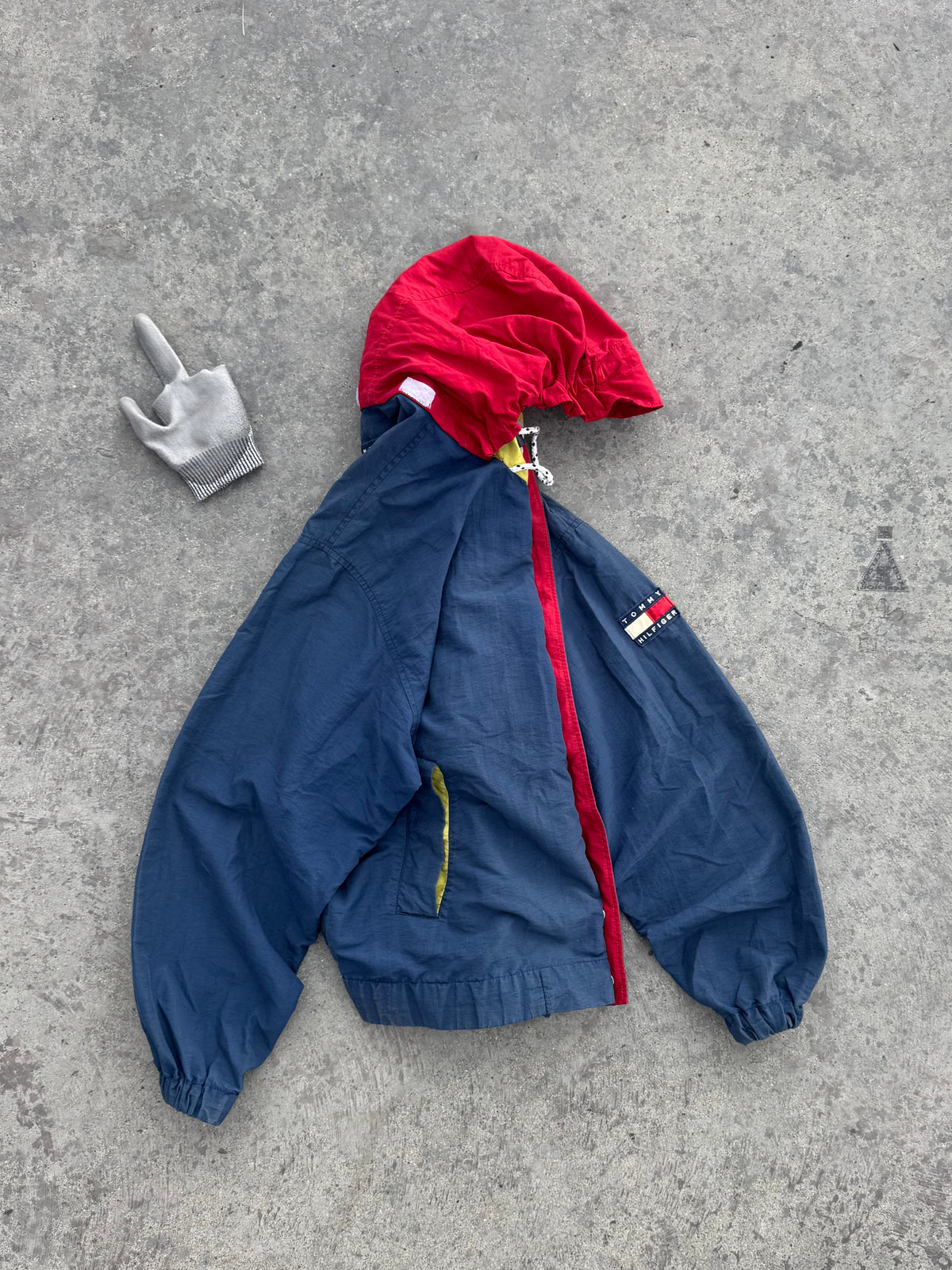 TOMMY HILFIGUER ZIP JACKET POCKET 90s VINTAGE