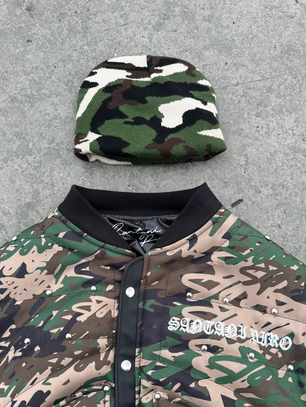 PUFFER JACKET CAMO BOXY SANTANI PIRO EXCLUSIVE COLLECTION