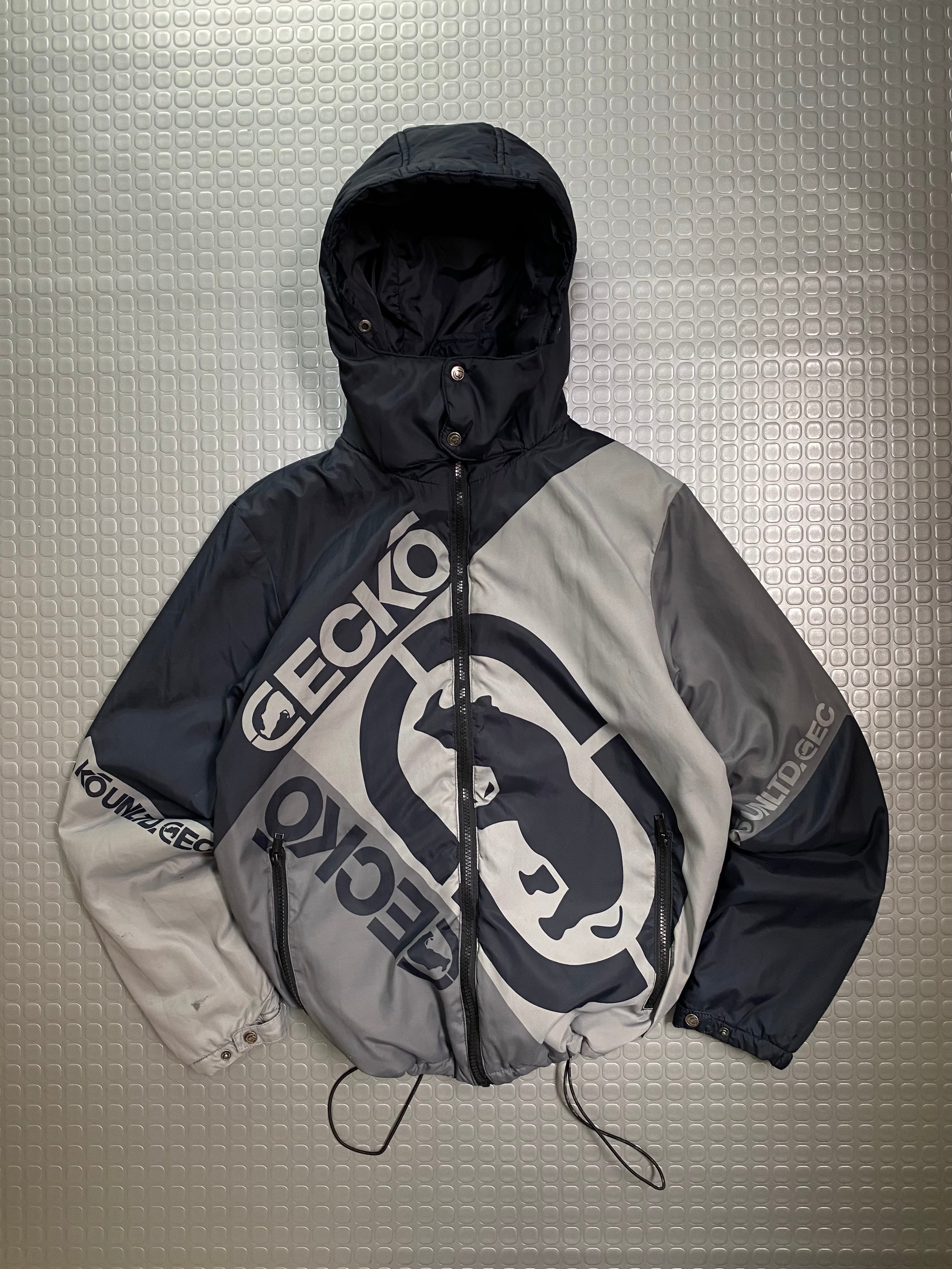 ECKO LOGO GIGANT ZIP PUFFER JACKET 00’S 100% OG EXCLUSIVE PIECE