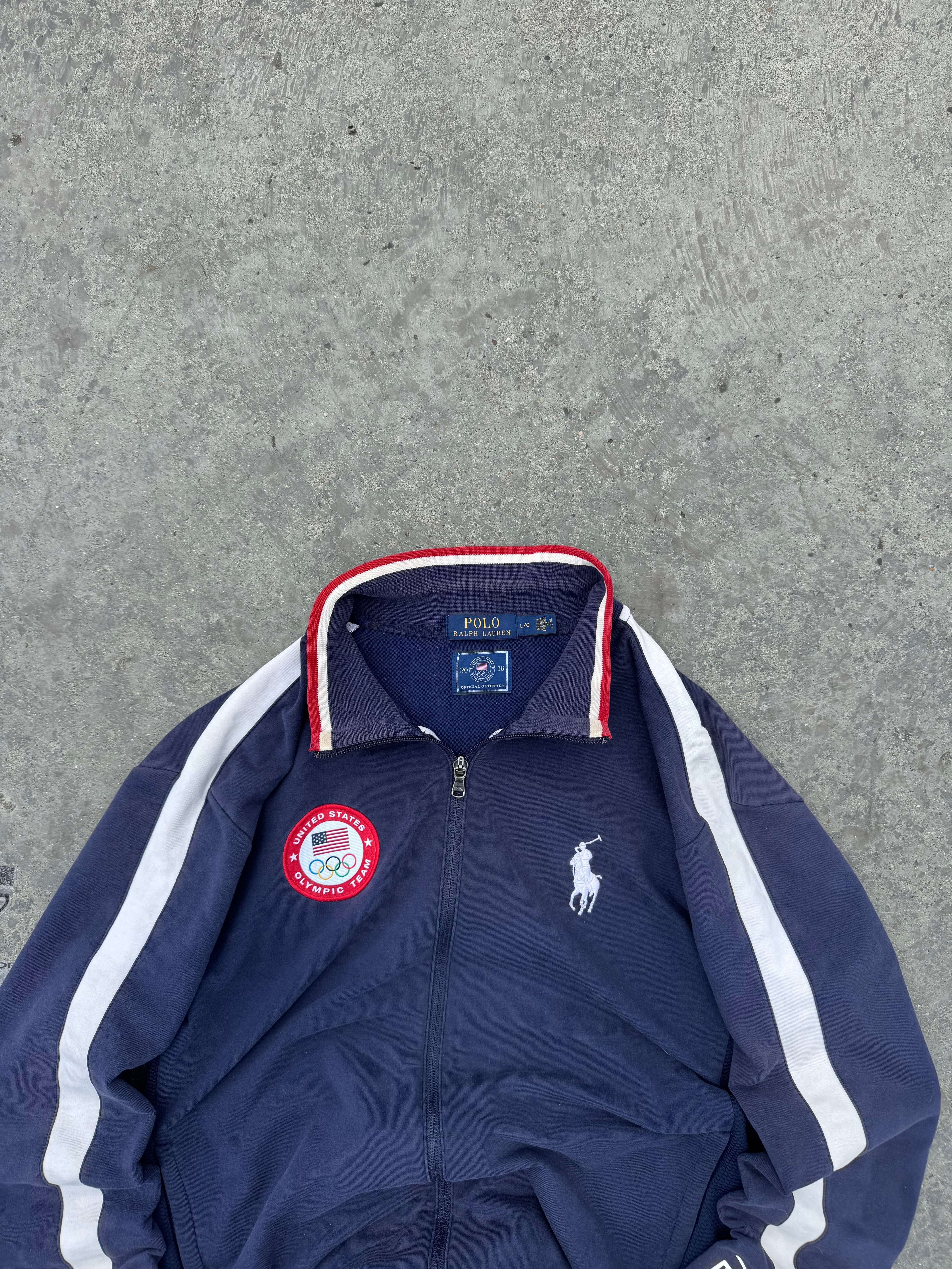 FULL ZIP POLO RALPH LAUREN TEAM USA JUEGOS OLÍMPICOS DE RIO 2016