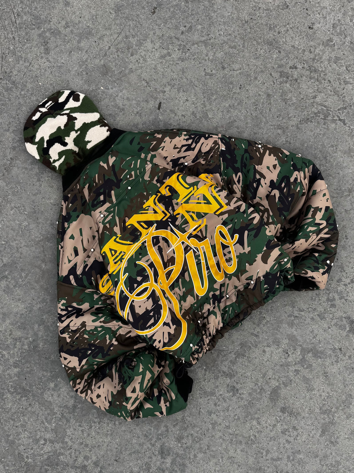 PUFFER JACKET CAMO BOXY SANTANI PIRO EXCLUSIVE COLLECTION