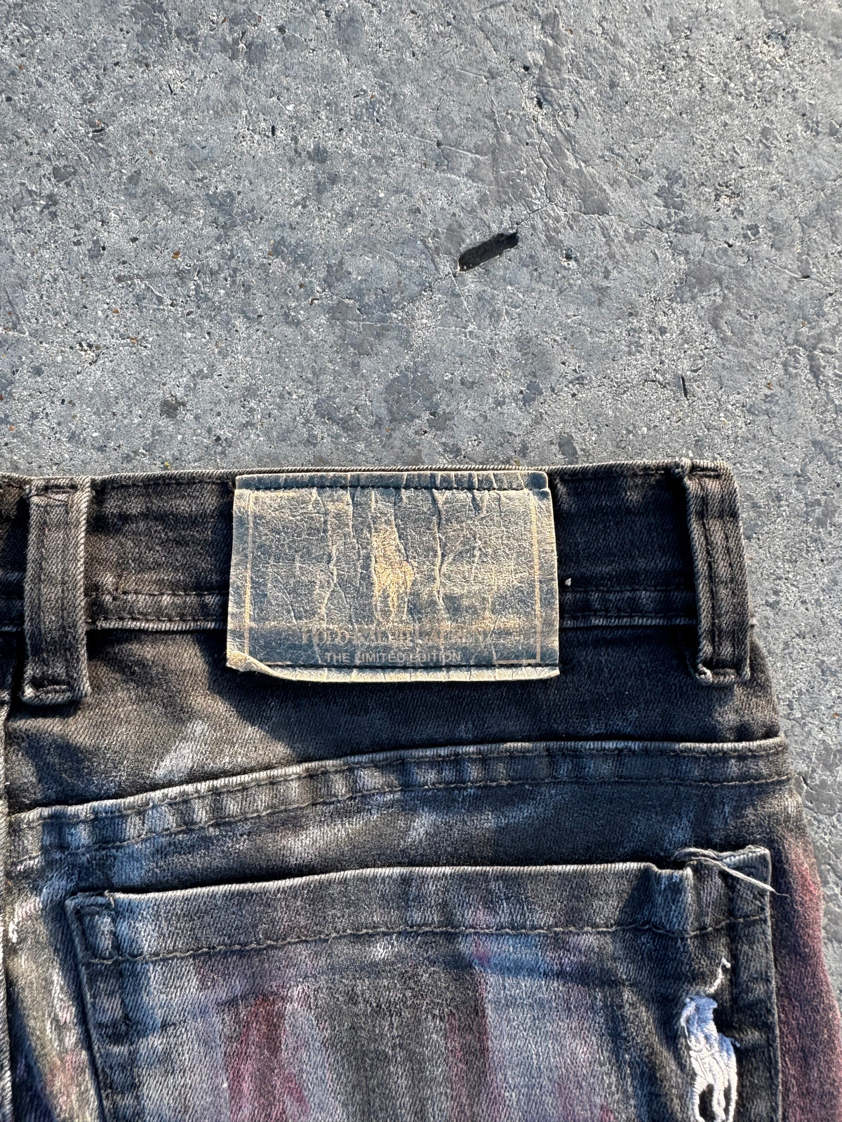 JEAN POLO RALPH LAUREN FLARED ROSAS CUSTOM VGANGBANDO 🌹