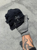DISTRESSED BANNIE BLACK DOBLE CRUZ