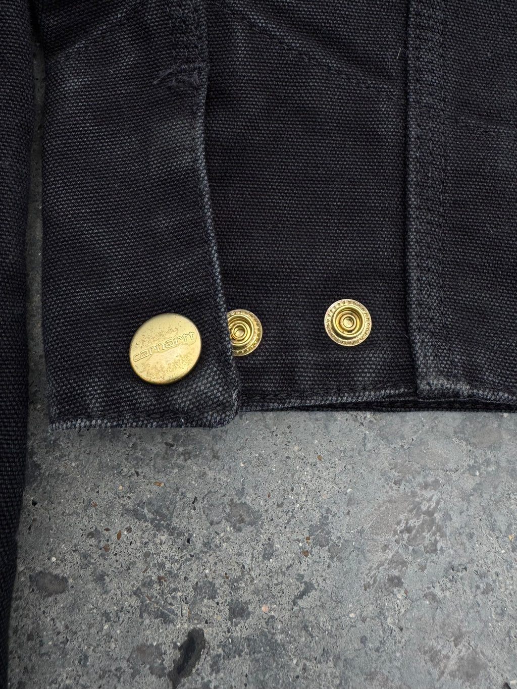 CARHARTT WIP DETROIT JACKET BLACK WORK WEAR
