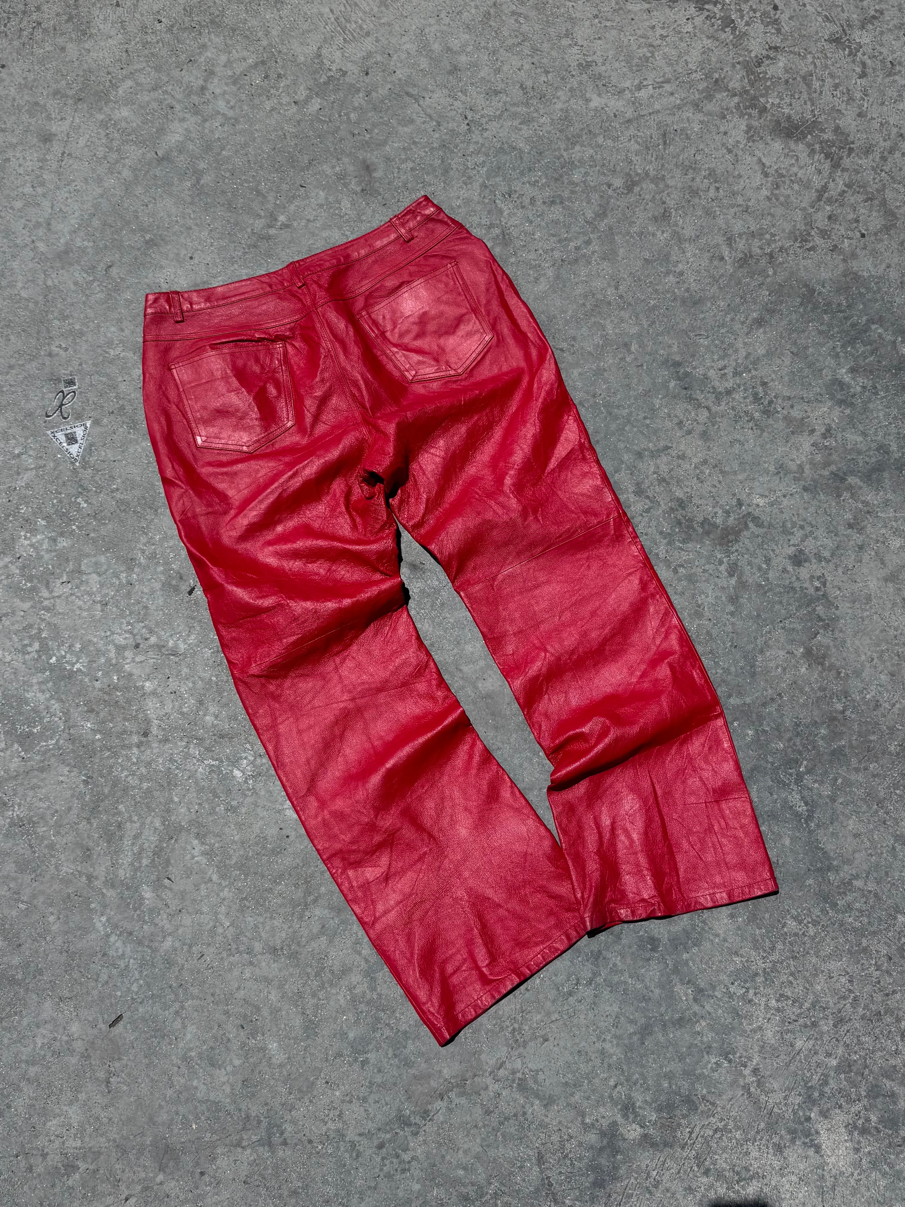 RARE PANT CUERO RED UNISEX FIT