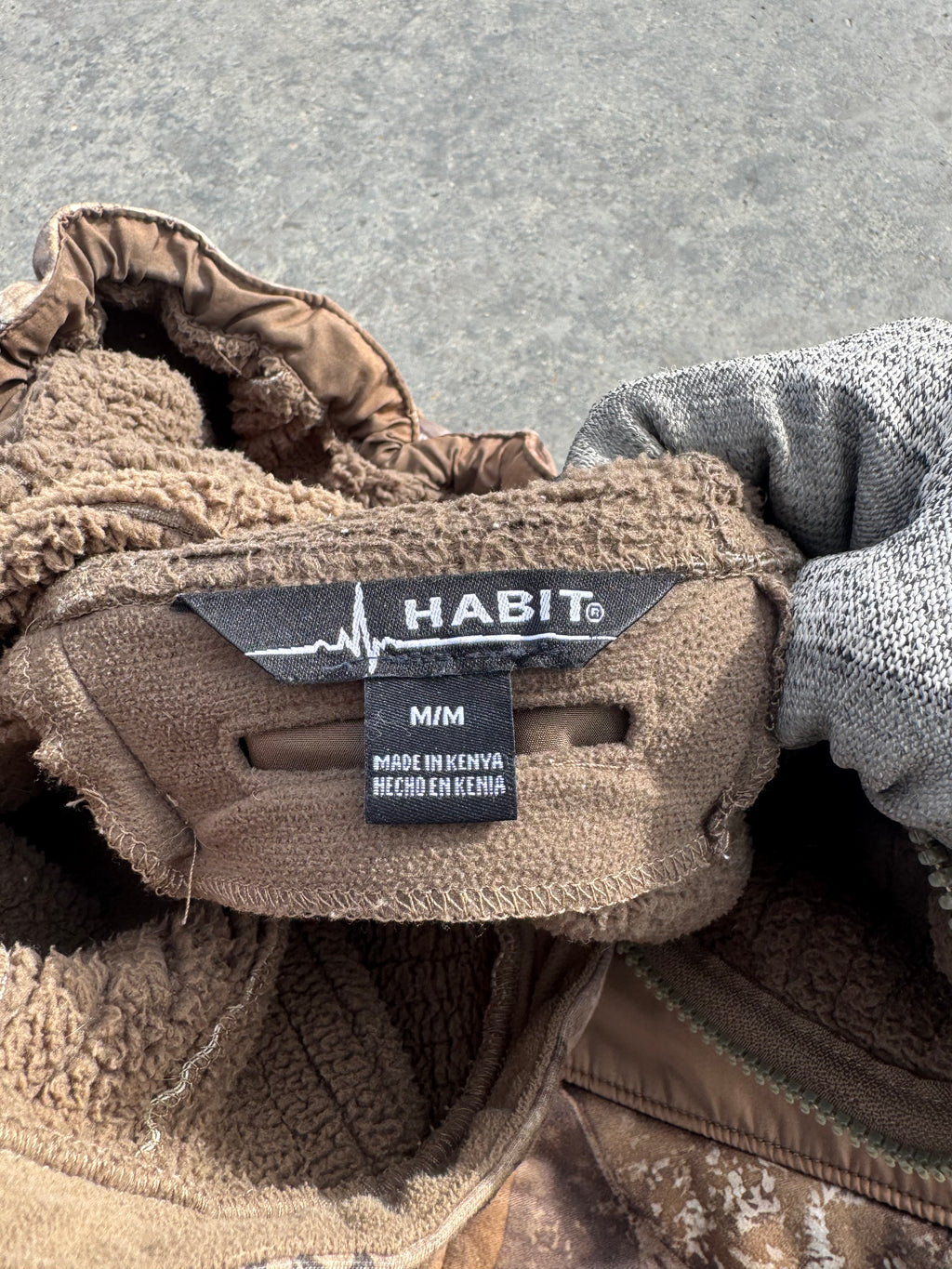CAMO ZIP JACKET REALTREE HABIT OG