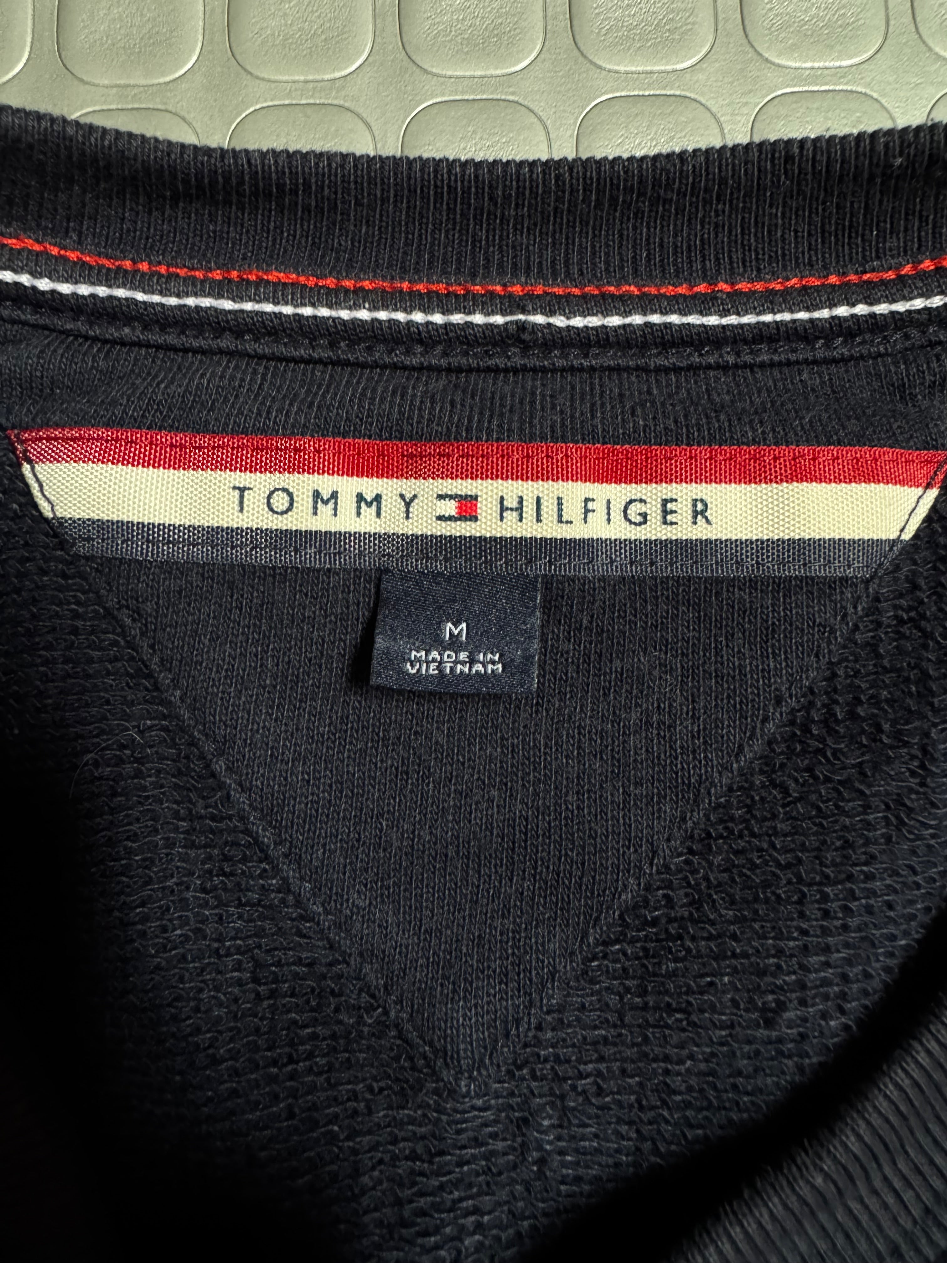 SWEATER GIGANT LOGO TOMMY HILFIGUER OG T-100%COTTON